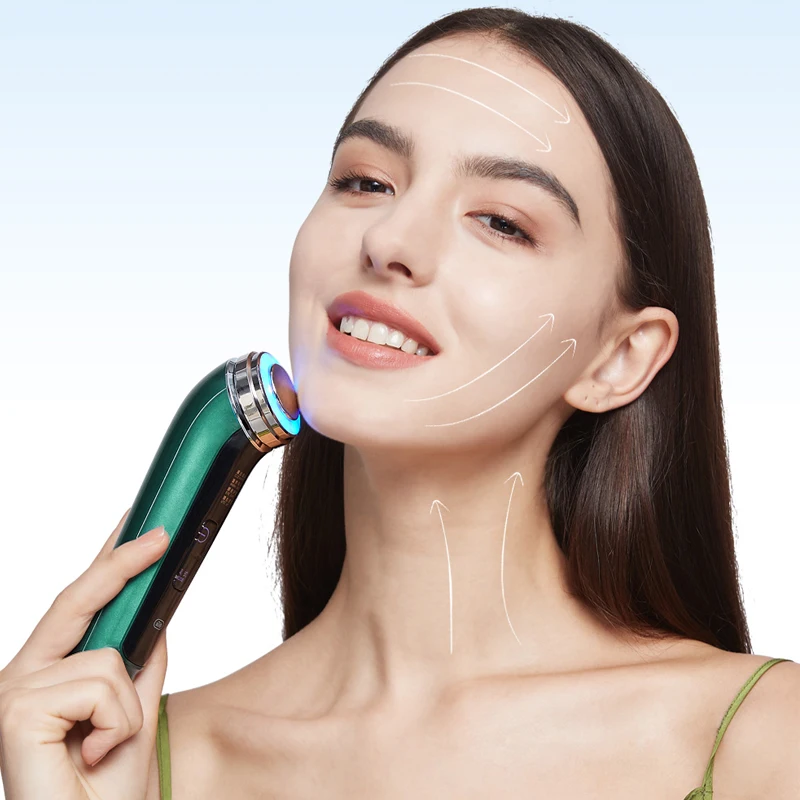 
4 In 1 Portable Hot Cold Beauty Instrument Rejuvenation Massager Skin Lifting Firming Facial Cool Warm Eyes Care Tool 