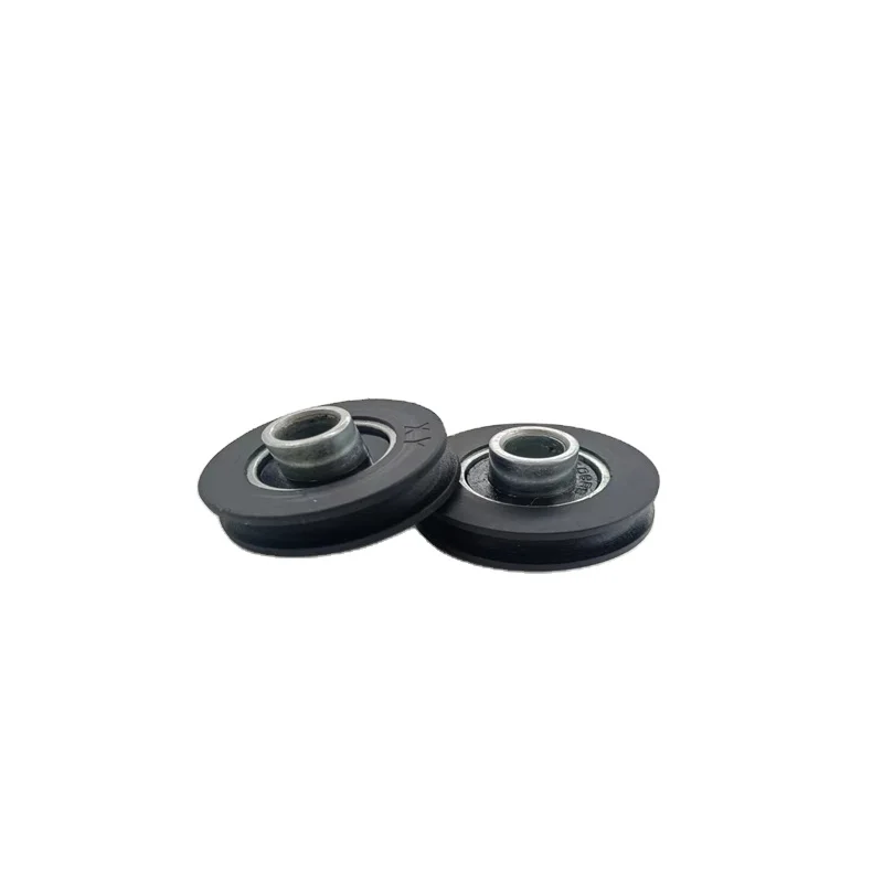 hot sale OEM plastic nylon wheel pulley custom nylon small pulley U or V groove pulley with bearing