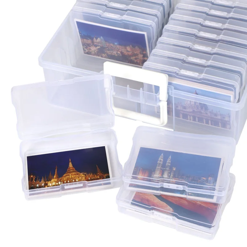 Photo and Craft Keep Storage Organizing Box with 16 individual photo cases