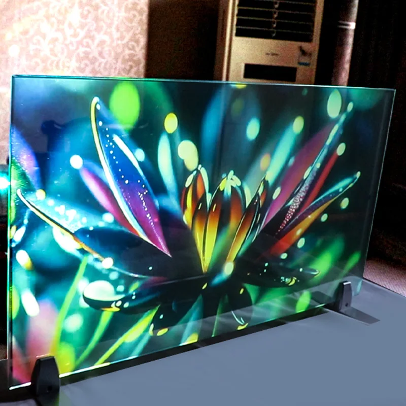 Factory Price Advertising glass projection film PET holographic projection film for exhibition