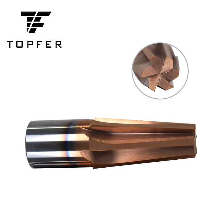 
Solid Carbide Adjustable Tobacco Reamer Taper Reamer with 4/6 Flute for Alloy Steel 