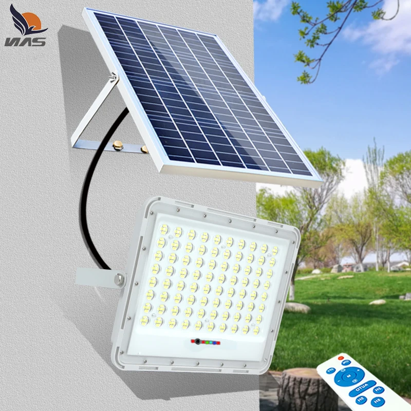 NAAISI  Newest Solar Power LED Flood Light Outdoor with Remote Control