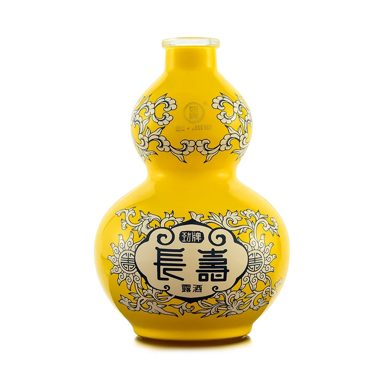 Luxury Chinese white spirits bottles embossed decal hot stamping bottles.