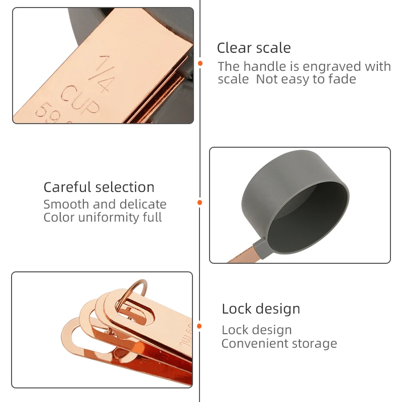 Топ продаж набор мерных чашек и ложек кухонных изделий оптовая цена