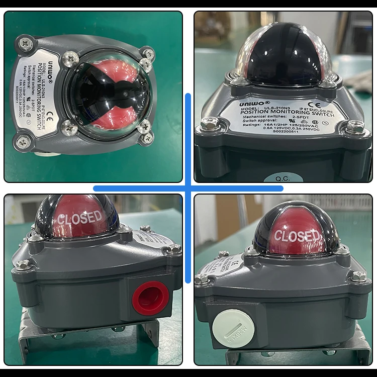Explosion proof valve position indicator pneumatic limit switch box mechanical valve switch