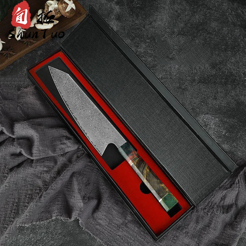 Damasco Japanese Vg10 Kitchen Knife For Peeling Cutting And Slicing Aus10 Aus8 14c28n 10cr15comov Damask Chef Knife Set
