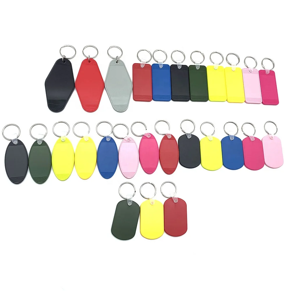 Custom Motel Keychain Vintage Hotel Keychains Personalize oval Key Tags Printed Logo Key Chain