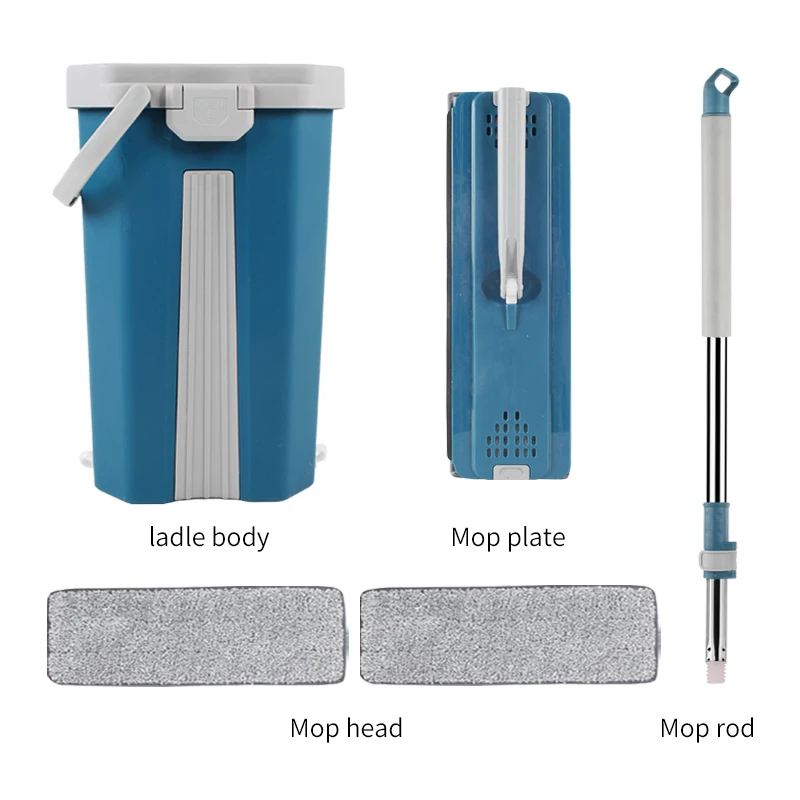 new microfiber wet and dry 360 wash flat mop bucket for floor cleaning magic mop