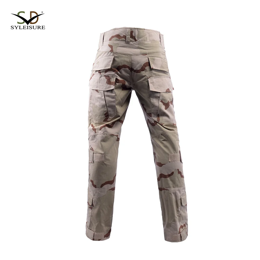 Tri-color desert camouflage G2 FROG tactical suit polyester cotton