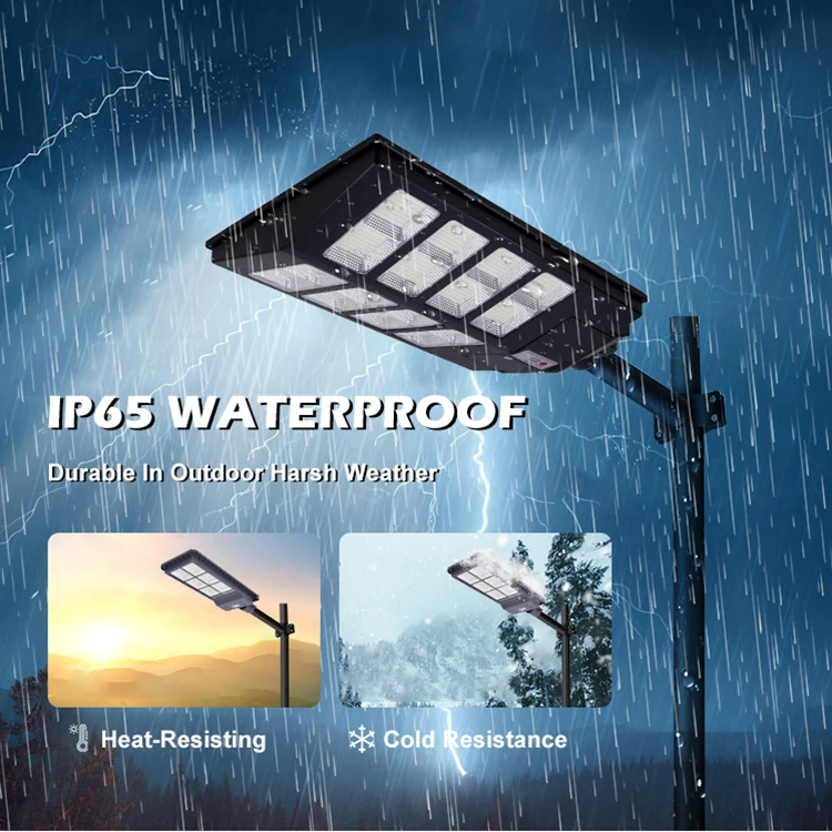 Energy System Abs Light Outdoor Park Waterproof Ip65 200w 300w 400w 500w All In One Led Solar Intelligent Street Lamp