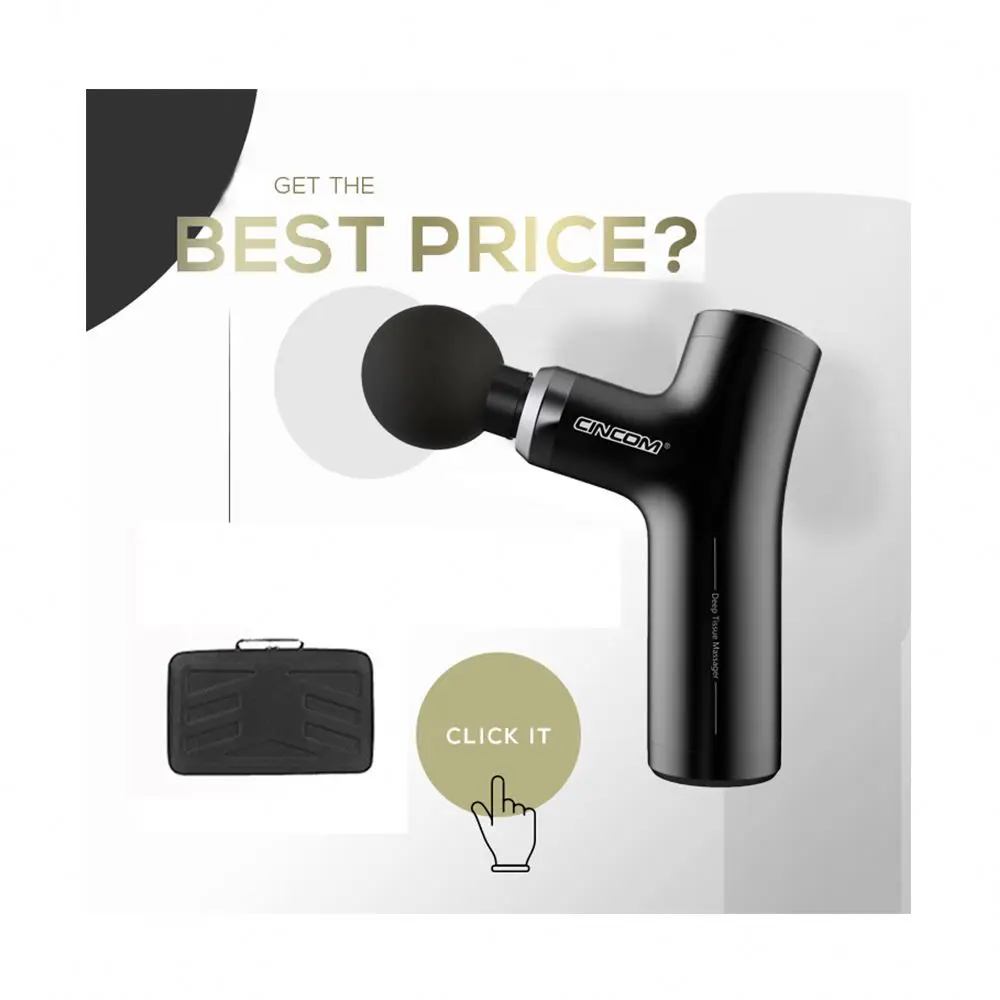 Пистолет мышц ударные вибрации Тира аккумуляторная зеленый после тренировки массаж пистолеты