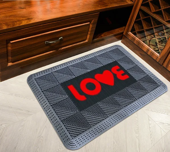 EVA Door Mat Nylon Brush Anti Skidding Matting Interlocking Dust Removal Modular Tiles Entrance Indoor or Outdoor Mat