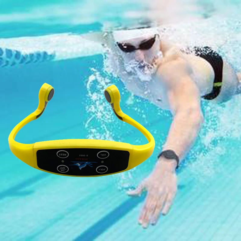 Remote Real Time Communication Teaching Radio Transmitter Wireless Athlete Swimming Training H907 Bone Conduction Headset