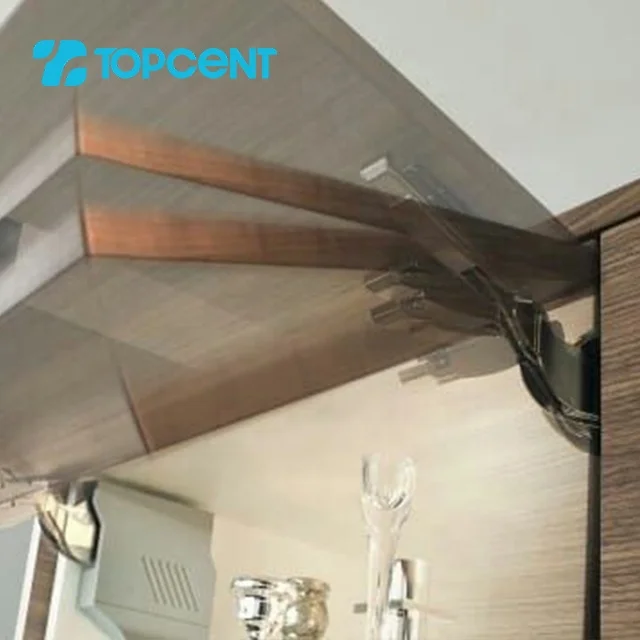 
TOPCENT Kitchen cabinet flap stay fittings heavy duty hydraulic lid stay arm cabinet support 