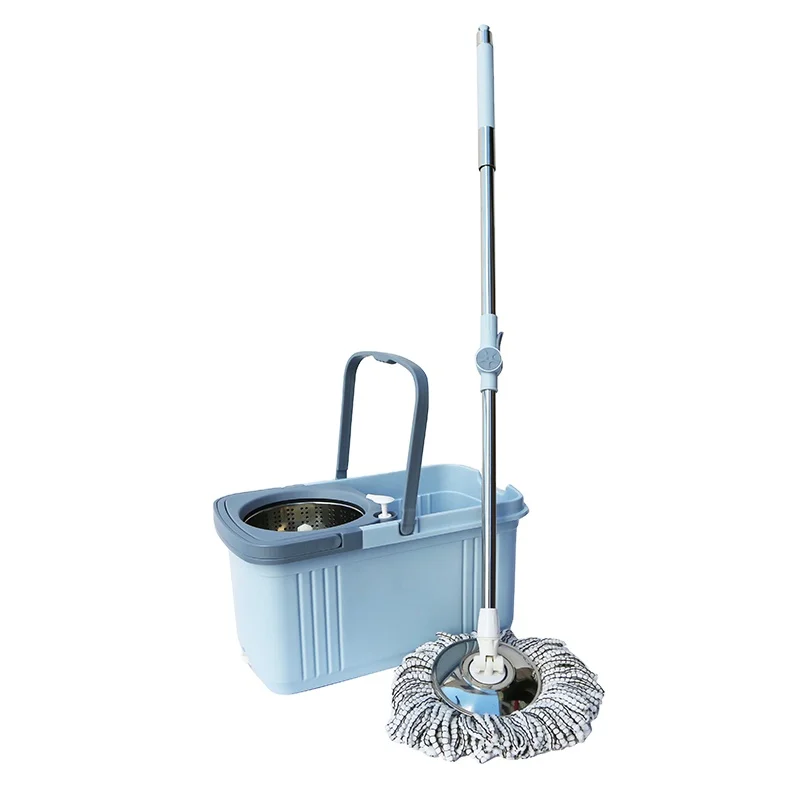 House Clean Tools Magic Trapeador Stick Floor Rotating Cleaner Mob Stainless Cotton Steel twist Bucket Set And 360 Mop
