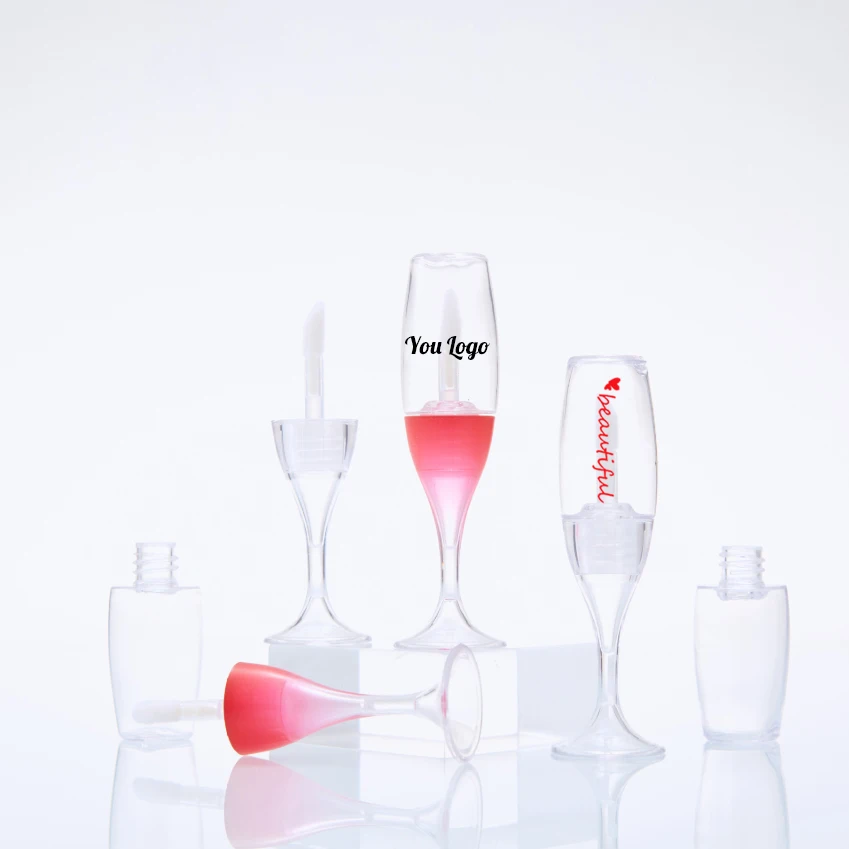 Wine Glass Lipgloss Tube Wholesale New Style 8ml Lip Gloss Containers Tubes