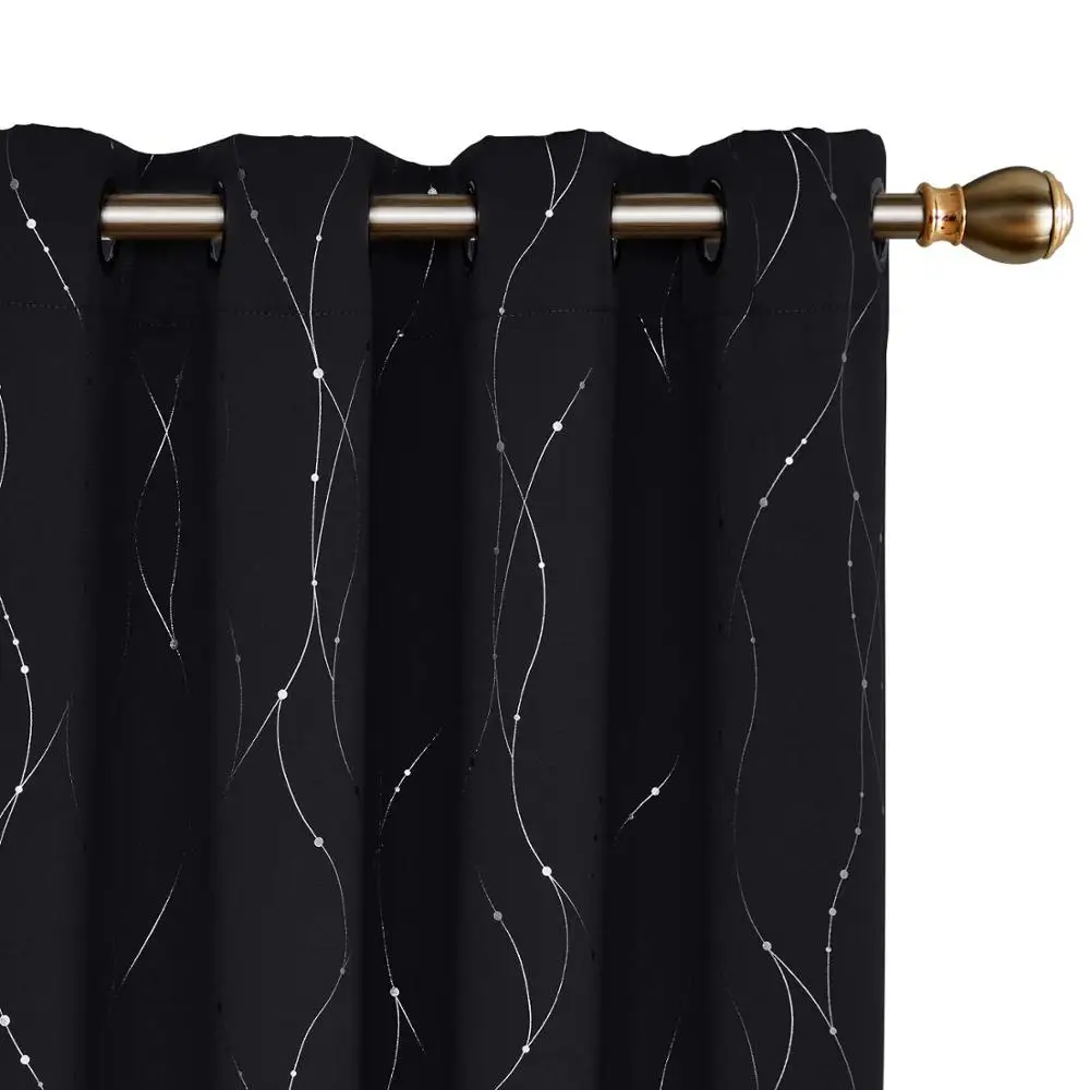 Moderate price european elegant blackout living room curtains luxury blackout window curtains