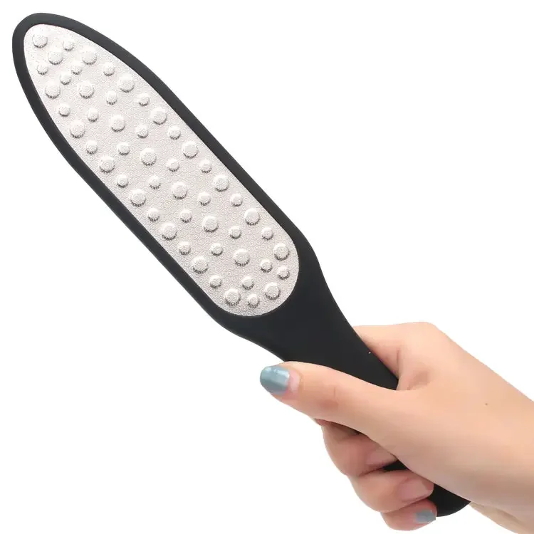 2 in 1 Foot File Stainless Steel Foot File Heel Grater For The Feet Pedicure Rasp Remover Scrub Pedicure Nail Tools