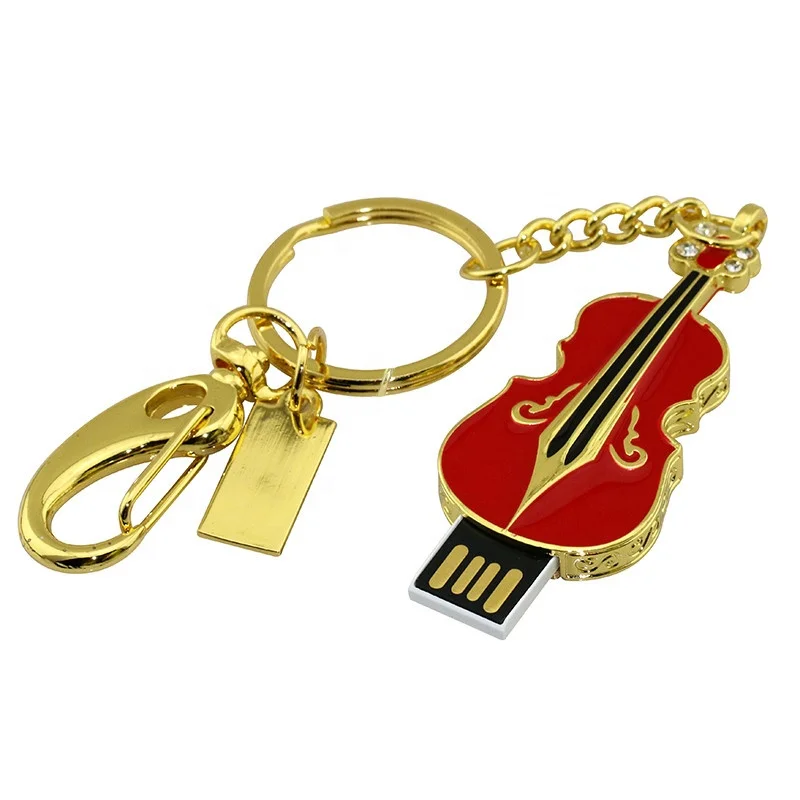 Musical Instruments Pen drive USB flash drive metal keychain piano Pendrive 4g 8g 16g 32g 64GB flash memory USB stick u disk