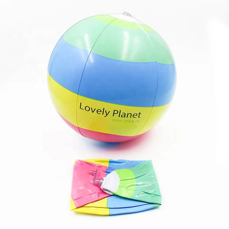 custom logo 16 inch inflatable ball hot selling multi colorful balloons holographic girls popping big pvc beach ball