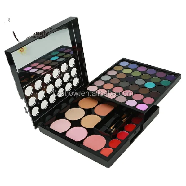 Private label professional high quality big cosmetics kits waterproof 36 colors eyeshadow and 5 color lipstick makeup set