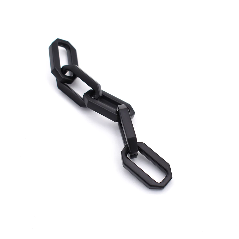 High Quality Wholesale Black Flat Oval Link Decorative Handbag Chain for Purse