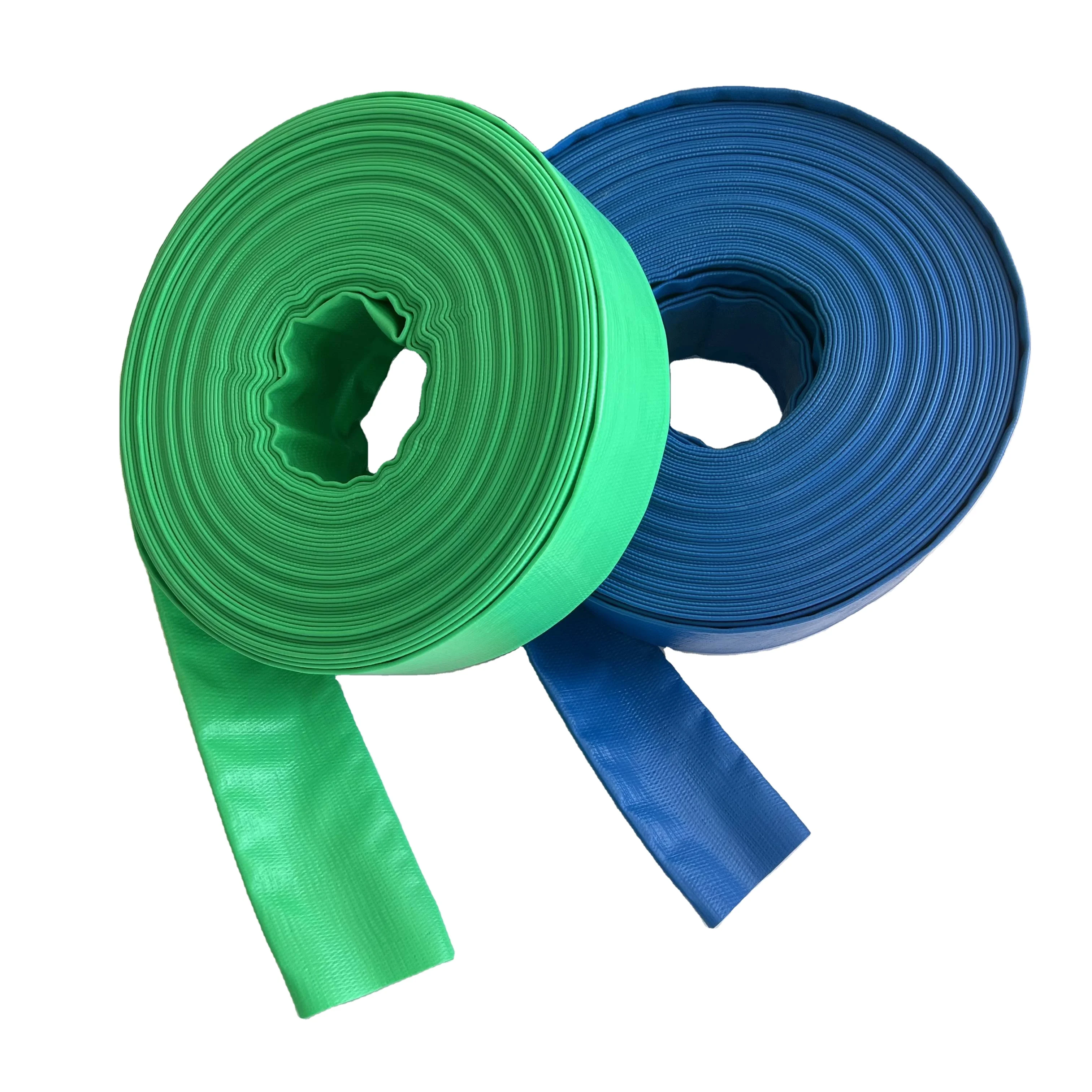 6-дюймовый гибкий ПВХ лежал плоский шланг для полива и орошения шланг для воды