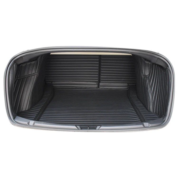 High quality car trunk mat leather cargo mat for Tesla Model 3 2019-2021