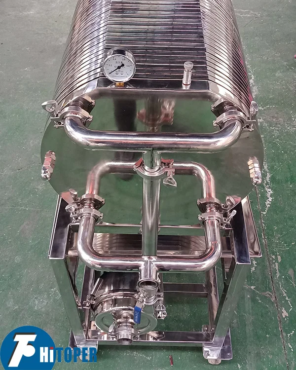 Stainless Steel Liquor Filter Wine Filter Sake Filter Press Machine