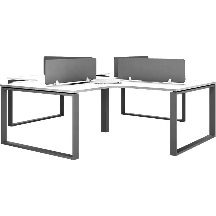 Hot Sale Modular Office Furniture 4 6 Seaters Office Work Station MFC Office Desk Workstation