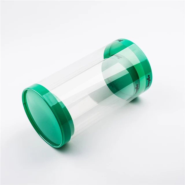 Custom Transparent PVC Plastic Cylinder Big Round Box