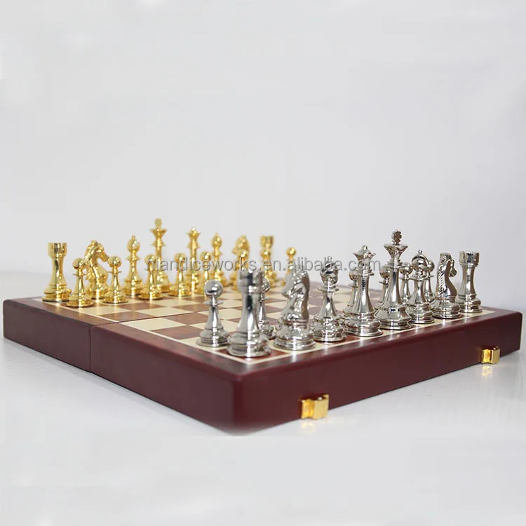 Spot Express  luxurious chess chess sets for adults small wooden chess and checkers metal