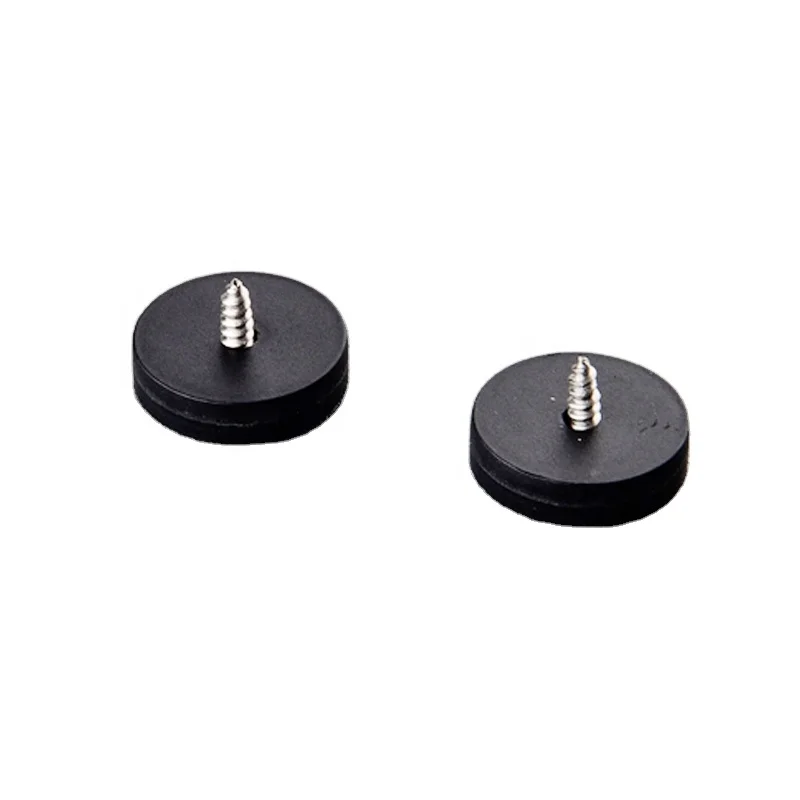D20x5mm Plastic Coated Neodymium Magnet Pot with Countersunk Hole M3 Instrument Camera Door Fixed Magnetic Material Base
