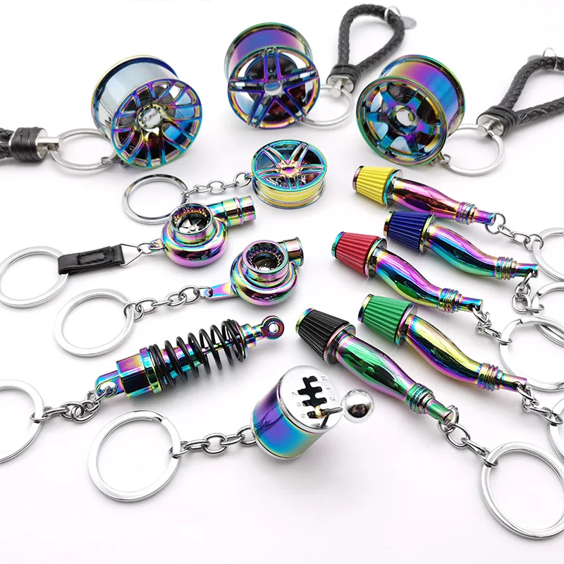 Car modified wheel key chain pendant metal jewelry gift key chain AMG Model Wheel Spot Wholesale