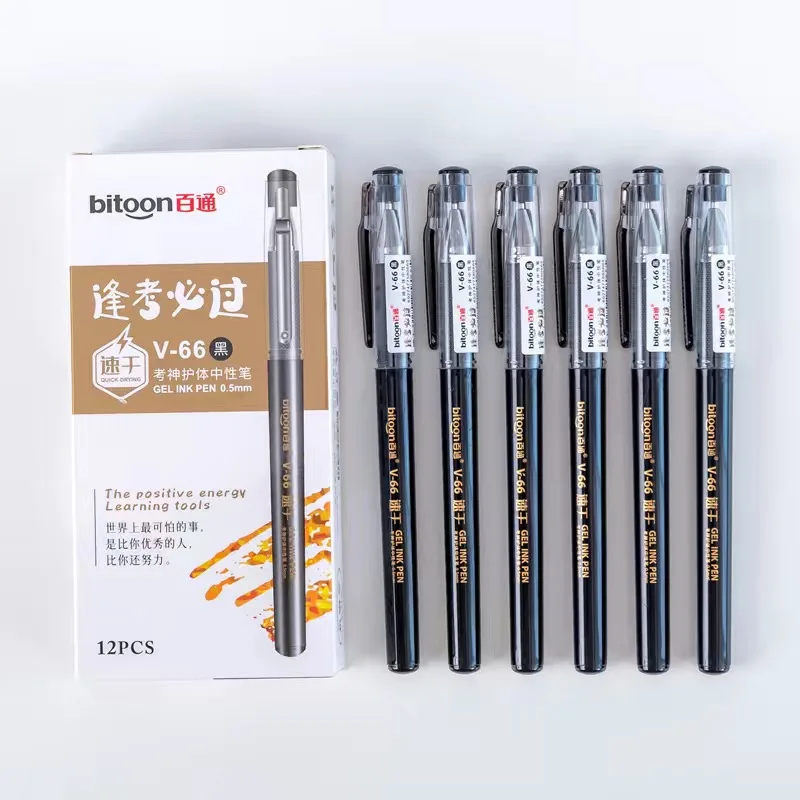 Custom Blue 0.5mm 0.7mm Gel Pens School Supplies Stationery Wholesale Custom Ink Oil Signature Neutral Made China Plastic