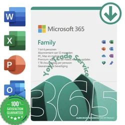 Microsoft 365 Family Office 365 Subscription 12 months 24 Months With 6TB OneDrive Cloud Storage 6 accounts 30 devices