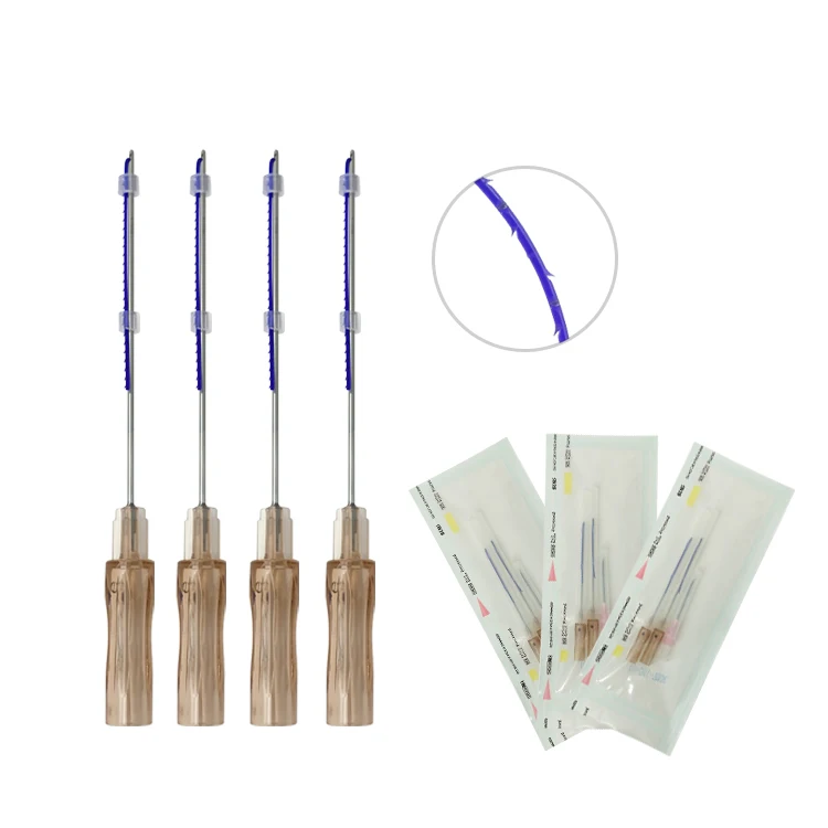 Half L Blunt Cannula Pdo Thread 19g 21g Nose Cog Pdo Nose Thread Lifting