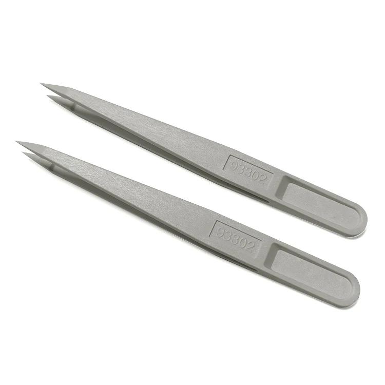 Wholesale Industries Hand Tools Safety Antistatic Plastic Tweezers for Cleanroom Use