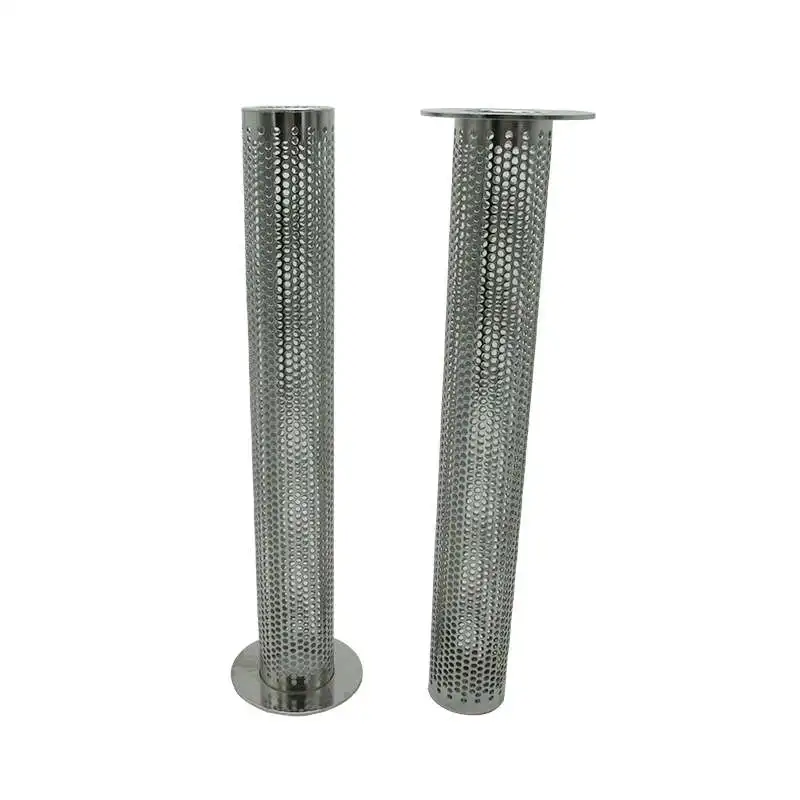 Заводской изготовленный на заказ из нержавеющей стали перфорированный фильтр для корзины перфорированный экран для скважин