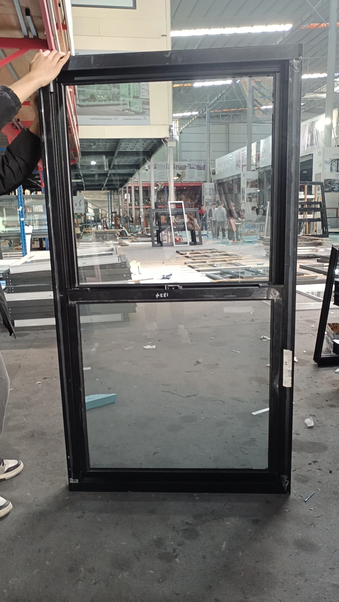 good price America standard  black double hung window for wholesale