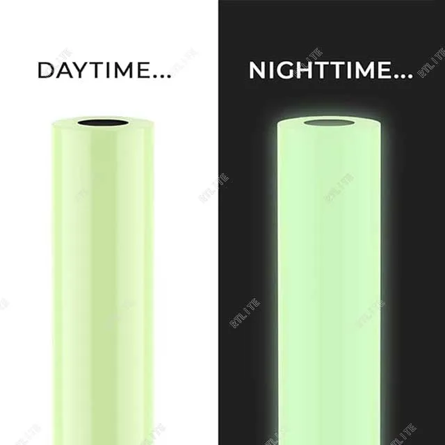 1.24m*45.7m Luminescent Material PVC Printable Hot Sale 4 hours Self Adhesive Night Glow in the Dark Film Sticker