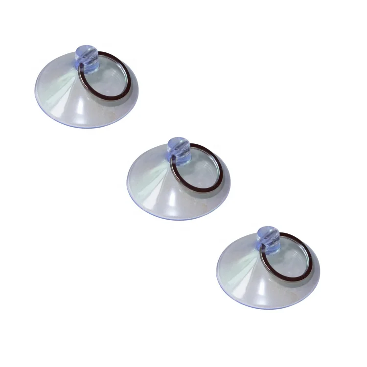Factory price Professional design Customized Strong Vacuum Sucker Saugnapf PVC/Silicone/Rubber Suction Cup with Metal Ring