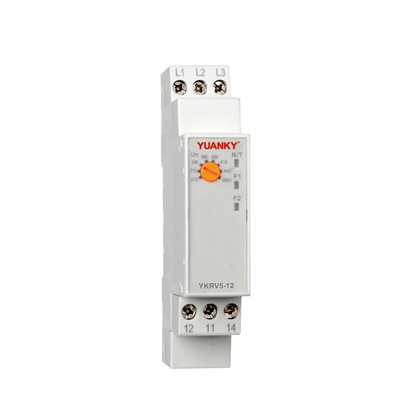 YKRV2-08 50/60HZ AC415V Over Voltage and Under Voltage Adjustable Monitoring Voltage Relay