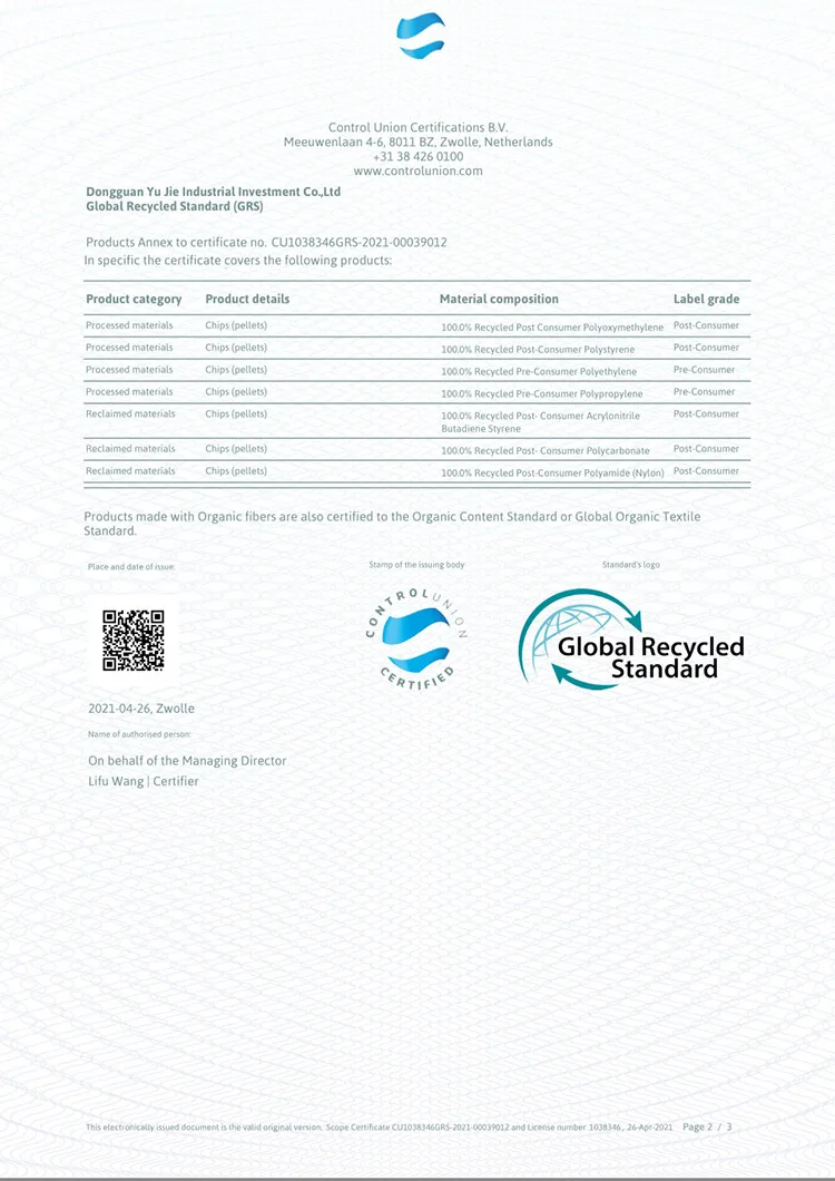 Cheap Price Top Quality Customized Recycle  PP for Consumer Goods GRS Certification from lunch box