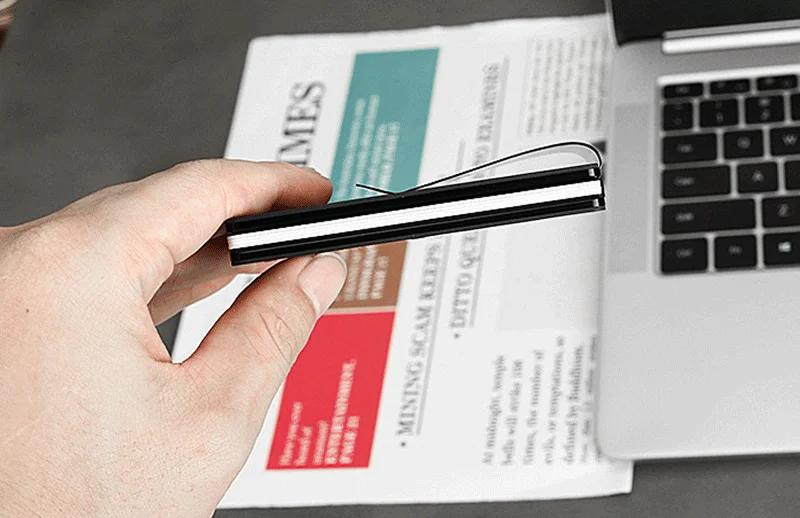 High Quality Pu Leather Thin Wallet Long Minimalist Leather Slim Wallet