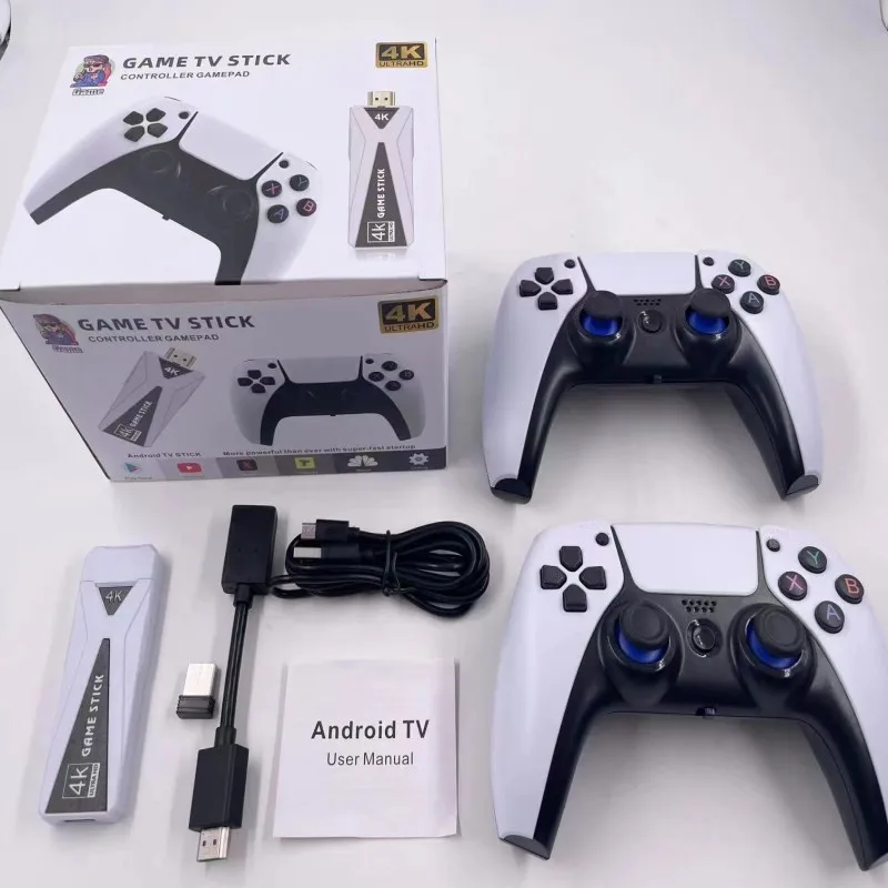 GT68 Popular Design 3D Box Portable Game Console PSP TV Stick Retro TV Game Wireless Gamepad