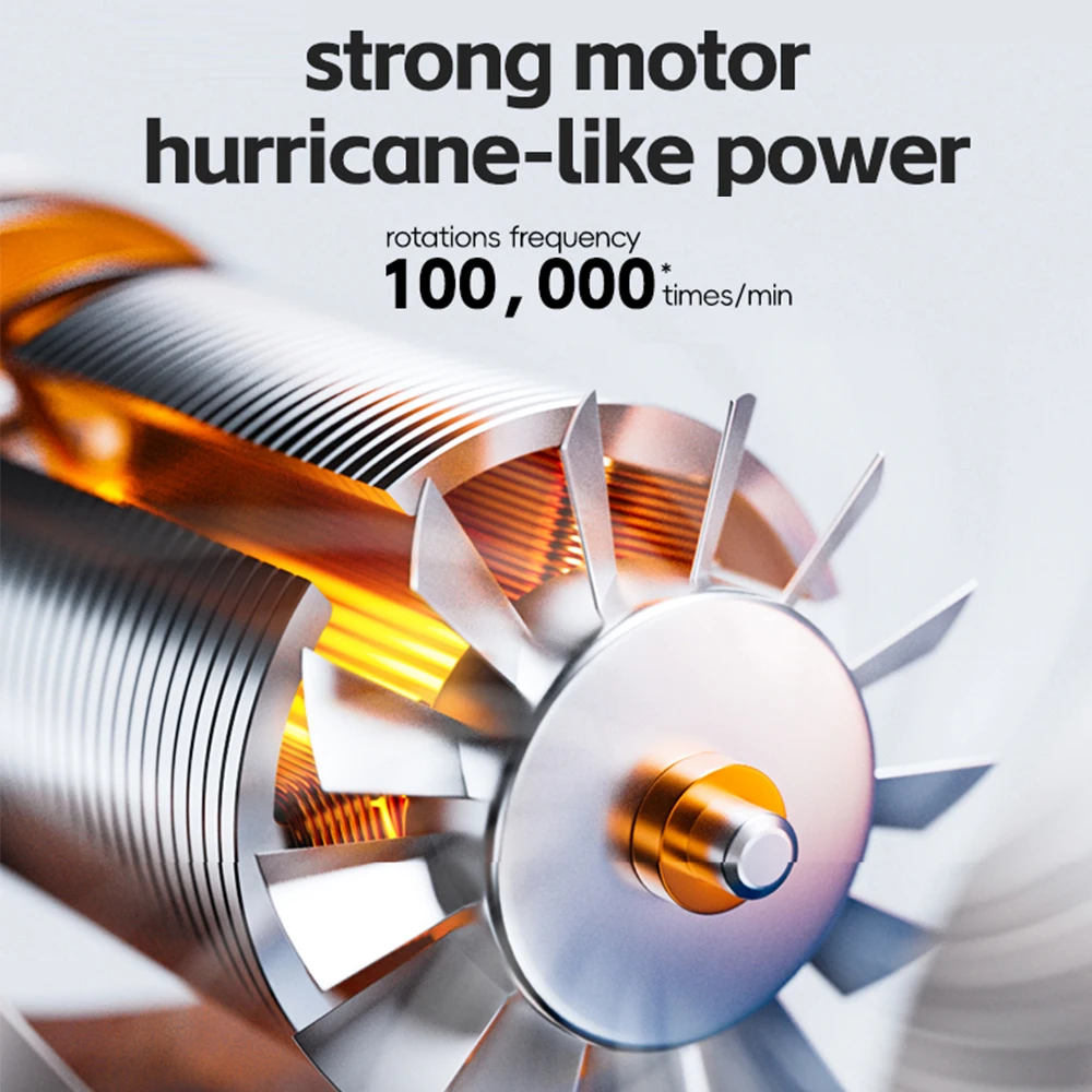 Turbo Violent Fan 100000rpm Mini Jet Turbo Fan Electric Air Blower Rechargeable Air Duster Turbofan For Outside Computer BBQ Fan