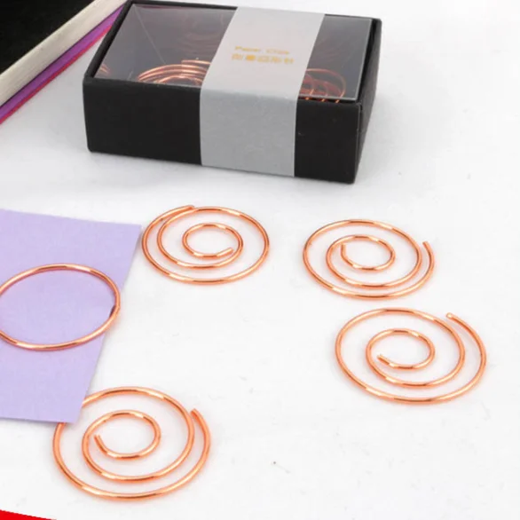 Flower shape metal file clips acorn paperclip creative environmentally friendly colorful paperclips Memo Folder