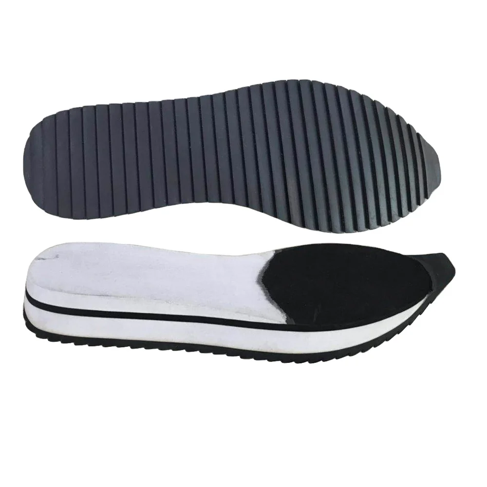 rubber sheet sole with EVA midsole for sports shoe making