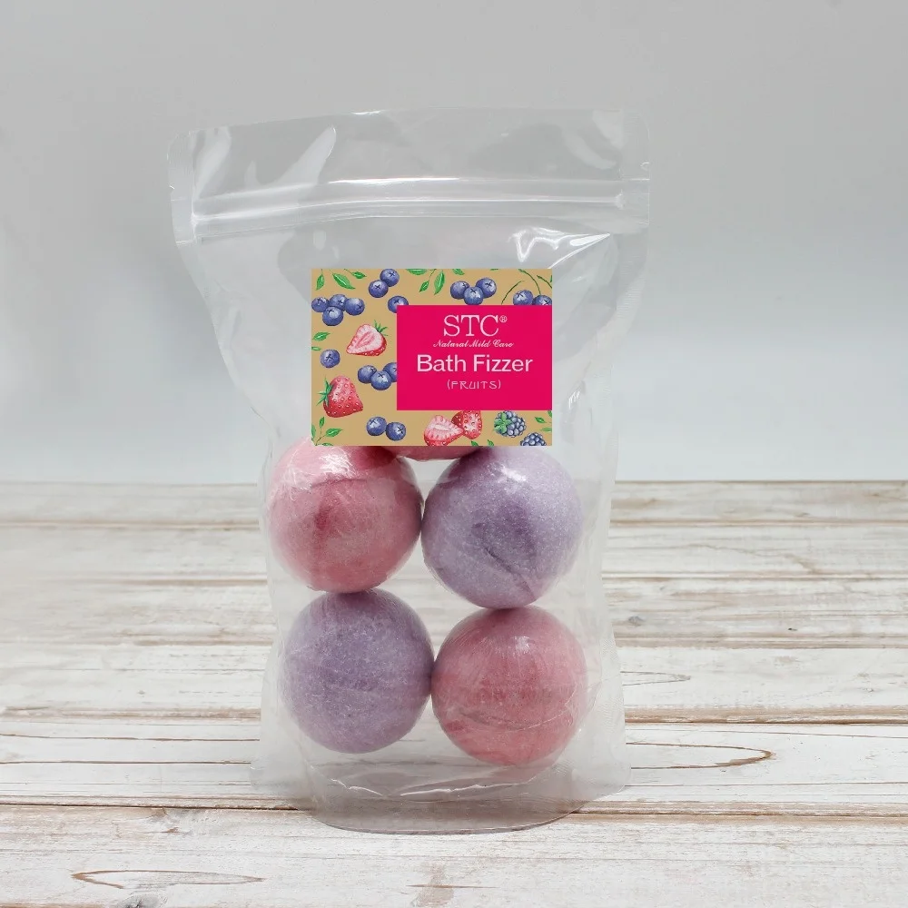 
Color handmade bubble golden mini organic relaxing spa fizzy bath bomb set 